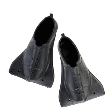 c4 mustang black footpockets -4diving.com- Калоши для ласт C4 Mustang оранжевые – C4 Mustang Orange Footpockets (2)