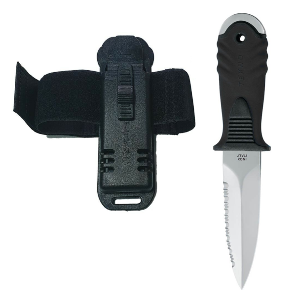 4diving_tekno_daga_with_elastic_band_on_hand_spearfishing_diving_knife-1.png 4diving Tekno Daga with elastic band