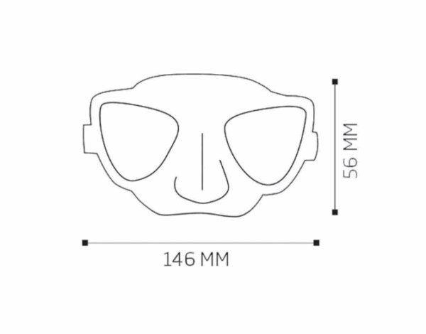 c4 plasma grey mask measures 4diving C4 Plasma XL Mask Grey