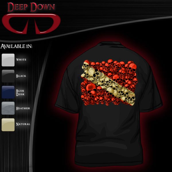 Deep Down Skull Dive T-shirt