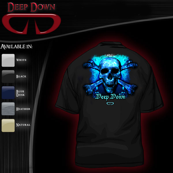 Deep Down Water Skull T-shirt