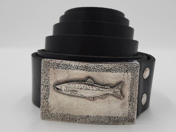 dir_as_la_i_a_pasidaburaota_4diving-1.png Handmade Leather Belt With Bronze Silver Plated Buckle And Molded Salmon