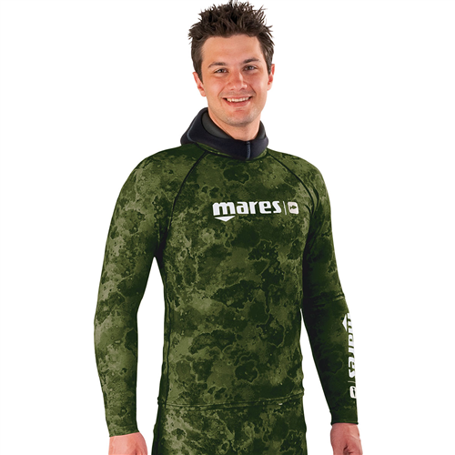 Mares Rash Guard Camo GREEN SET