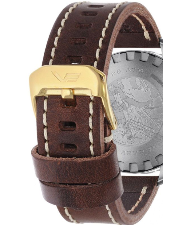 Vostok Europe ALMAZ Watch Strap Brown/Leather