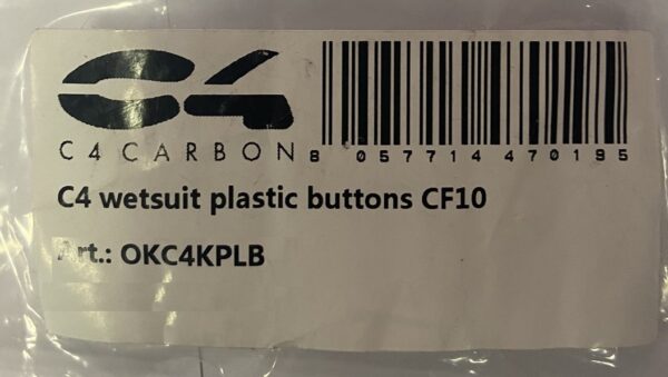 C4 Carbon wetsuit plastic buttons CF10
