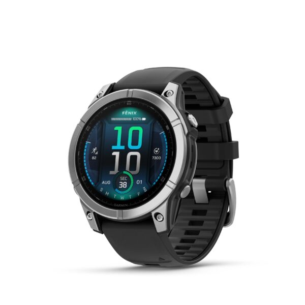 FenixE_Stainless_OF_Front-Left_0014_fenixE_wf_sus_black Garmin fenix E