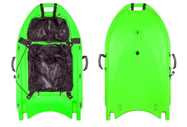 Side angle of the banks board highlighting towing handle and pad eyes