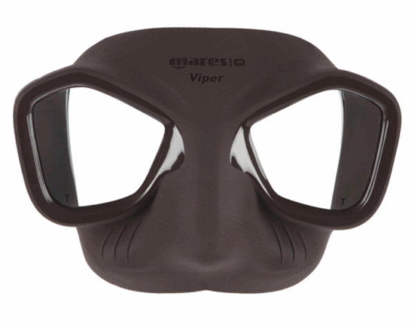 Mares mask viper brown 4diving1 Mares Viper Spearfishing Mask Brown – Low-Volume Tempered Glass Diving Mask