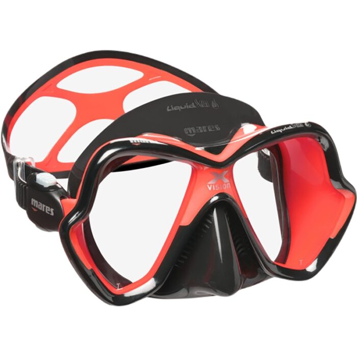 mares x vision ultra LS 4diving Mares X-Vision Ultra Liquidskin spearfishing Scuba Diving Mask red/black