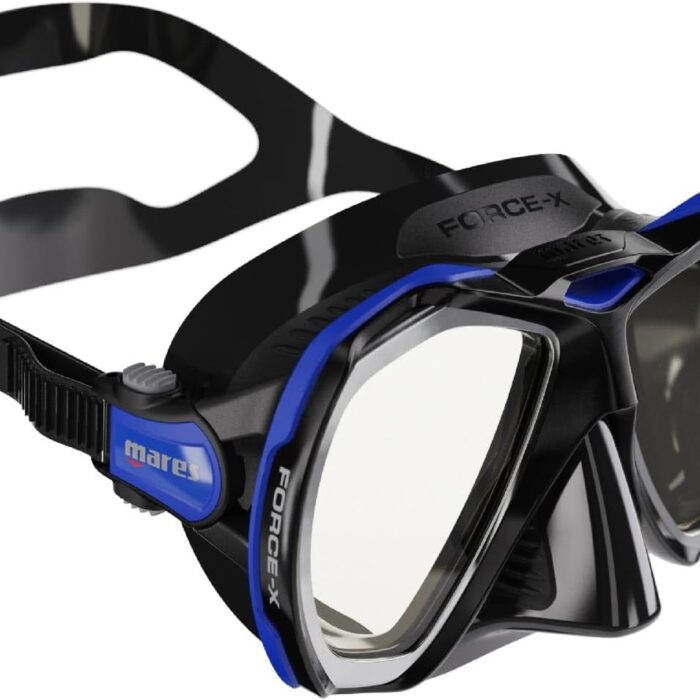 Mares Force-X Mask for Diving, Spearfishing & Snorkeling – Wide Vision & Durable Fit