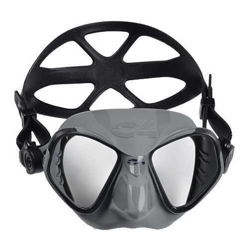 c4 mask condor grey -4diving.com_ C4 Condor Diving Mask Grey – Scuba, Freediving & Spearfishing